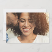 Save The Date Végétation lunaire Noir et Or photo horizontale (Dos)