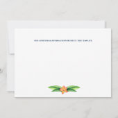 Save The Date Végétation tropicale laine de plage lumières frang (Dos)