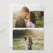 Save The Date Vellum Look Hand Lettré Typographie 3 Photo (Dos)