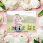 Save The Date Vellum moderne Simple Elegant Photo QR Code Site W