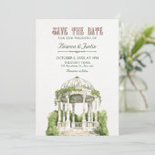 Save The Date Verdure de jardin (Debout devant)