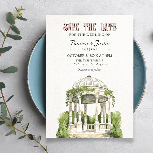 Save The Date Verdure de jardin