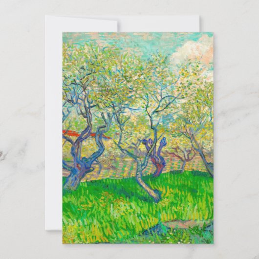 Save The Date Verger en fleurs de Vincent van Gogh (Devant)