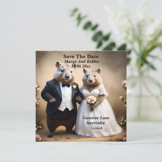 Save The Date "Véritable Amour En Bas : Wombats Tying The Knot (Debout devant)