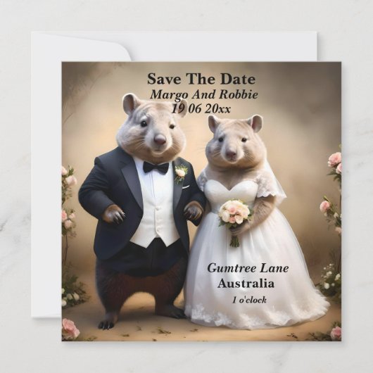 Save The Date "Véritable Amour En Bas : Wombats Tying The Knot (Devant)