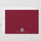 Save The Date Véritable Simplicité 4 | Bourgogne | Mariage (Dos)