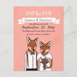 Save the Date - Verliefde Vossen Kaart