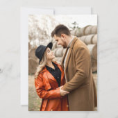 Save The Date Verona Sunset Bright Orange Moderne Mariage Floral (Dos)