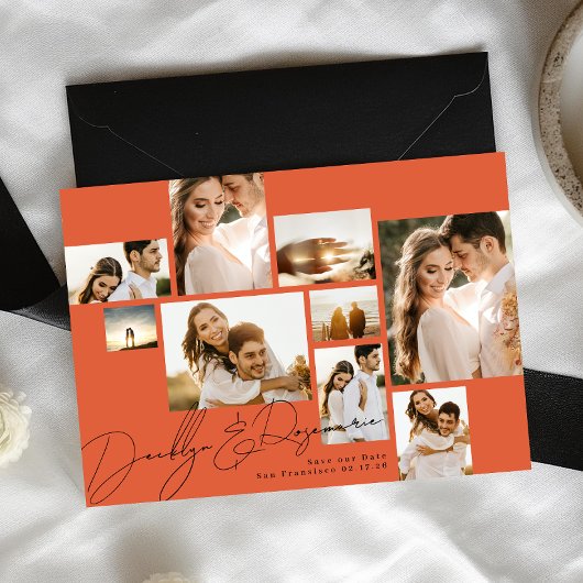 Save The Date Verona Sunset Collage Multi Photo