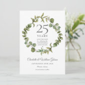Save The Date Vert de la forêt 25e anniversaire (Debout devant)