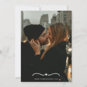 Save The Date Vert dessiné ensemble Mariage avec photo (Dos)