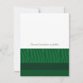 Save The Date Vert herbe Enregistrer la date (Dos)