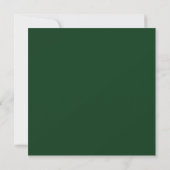 Save The Date Vert minimaliste moderne mariage élégant (Dos)