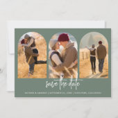 Save The Date Vert moderne (Devant)