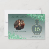 Save The Date Vert Pailleté Paris Studio de Parfum Sweet 16 (Devant)