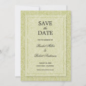 Save The Date Vert printemps floral (Devant)