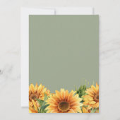 Save The Date Vert sauge rustique boho floral mariage d'été (Dos)