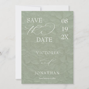 Save The Date Vert sauge Simple Élégant
