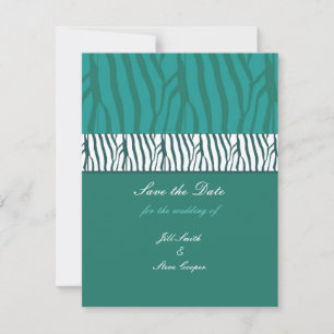 Save The Date Vert turquoise Enregistrer la date