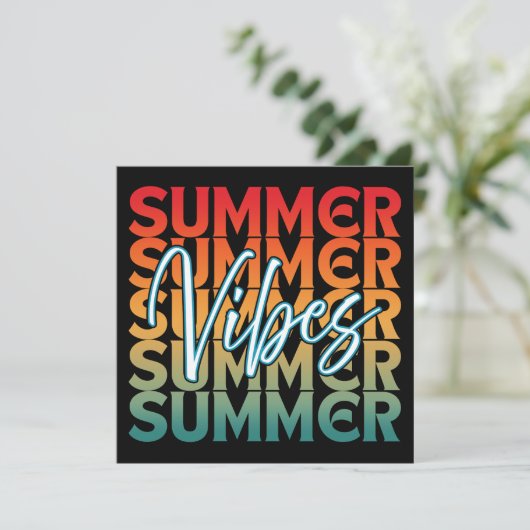 SAVE THE DATE VIBES BEACH VACANCES FAMILIALES EN ÉTÉ (Debout devant)