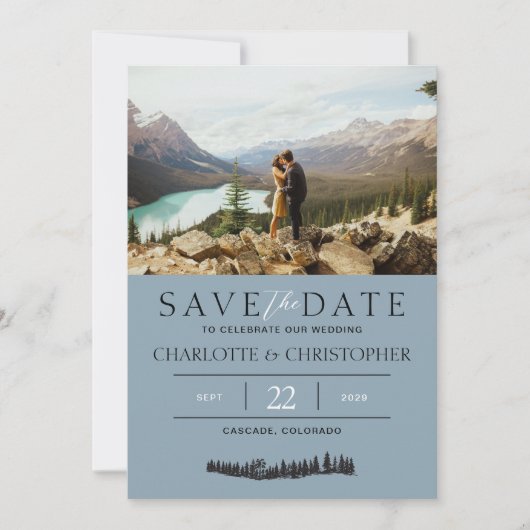Save The Date Vibes forestières (Devant)