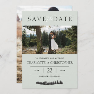Save The Date Vibes forestières