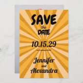 Save The Date Vibes rétro (Devant / Derrière)