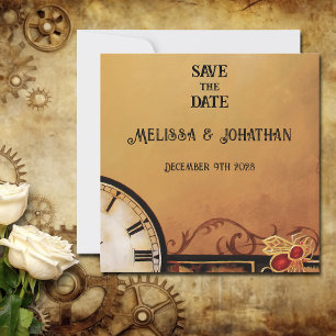 Save The Date Victorian Steampunk Elegance Mariage