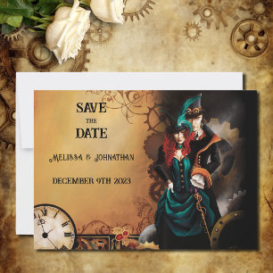 Save The Date Victorian Steampunk Elegance Mariage