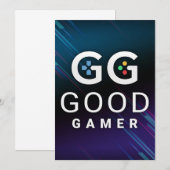 Save The Date Vidéo GG Good Gamer (Devant / Derrière)
