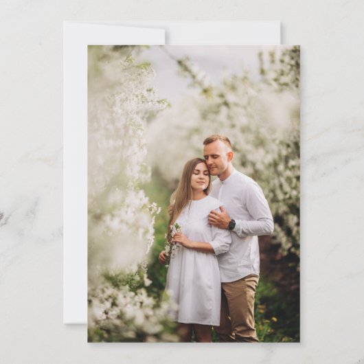 Save The Date Vider rose Enregistrer la date (Dos)