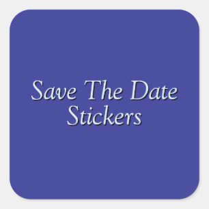 Save the date! vierkante sticker