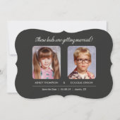 Save The Date Vieux Photo Enregistrer les dates Embrassage Die-C (Devant)