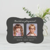 Save The Date Vieux Photo Enregistrer les dates Embrassage Die-C (Debout devant)