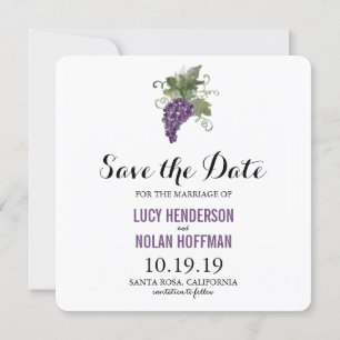 Save The Date Vignoble aquarelle Enregistrer la date
