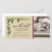 Save The Date Vignoble Enregistrer la date Annonce (Parchemin) (Devant / Derrière)