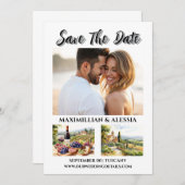Save The Date Vignoble italien photo enregistrer la date Toscane (Devant / Derrière)