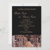 Save The Date vignoble mariage automne enregistrer la date (Dos)