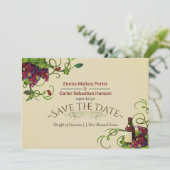 Save The Date Vignobles d'été Romantique Sauvez la date (Debout devant)