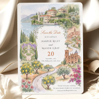 Save the Date Villa del Balbianello aan het Comome