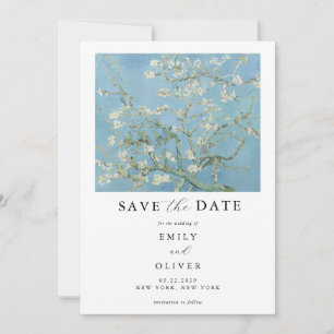 Save The Date Vincent Van Gogh Almond Blossom Floral Mariage