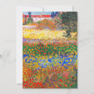 Save The Date Vincent Van Gogh Flower Garden