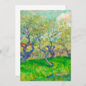 Save The Date Vincent van Gogh Orchard à Blossom (Devant / Derrière)