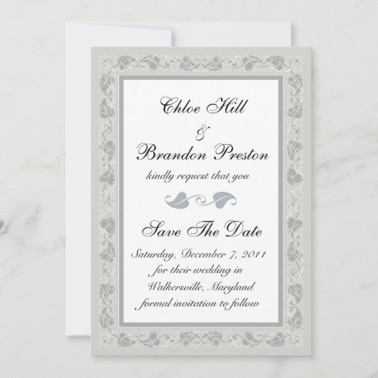 Save The Date Vins complexes Enregistrer la date (Devant)