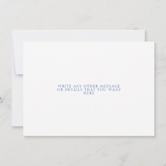 Save The Date Vins de citron bleu et jaune Sauvegarder la date (Dos)