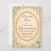 Vintage Coastal Garden Quinceañera