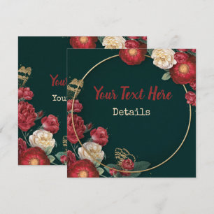 Save The Date Vintage Floral Enregistrer La Date