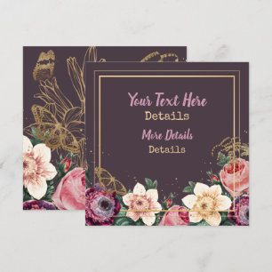 Save The Date Vintage Floral Enregistrer La Date