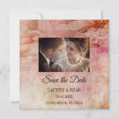 Save The Date Vintage floral rouillé (Devant)