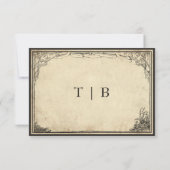 Save The Date Vintage Gothic Medieval Parchment Wedding (Dos)